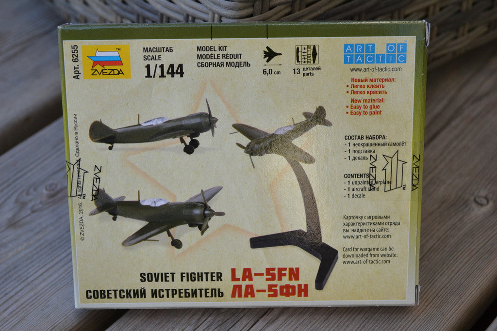Soviet WWII Figther La-5FN 1:144 Zvezda 6255 Flygplan Ny