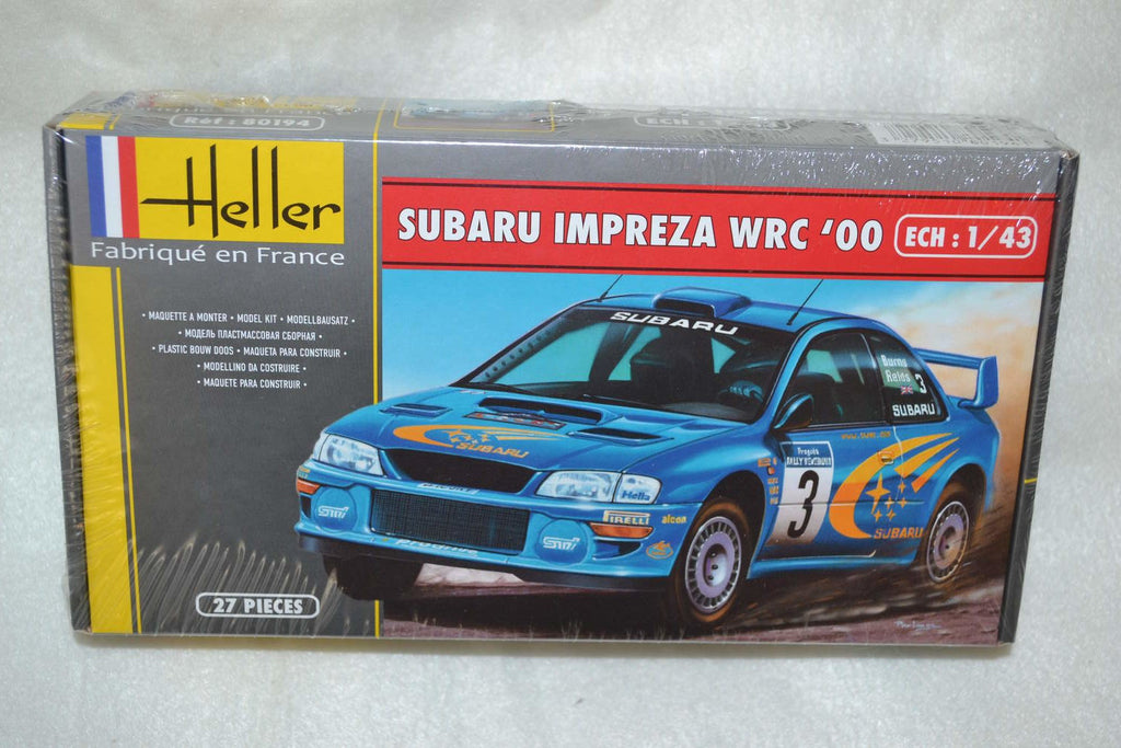 Subaru Impreza WRC '00 1:43 Heller (Plastbyggsats) Rally 2000 Ny
