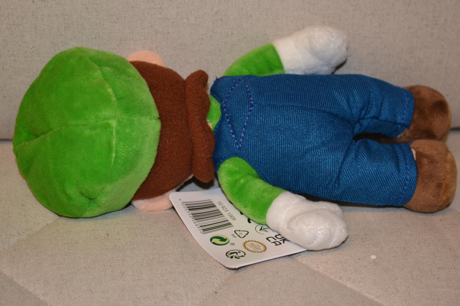 Luigi fr Super Mario Mjukis Plushie Simba 20cm Ny