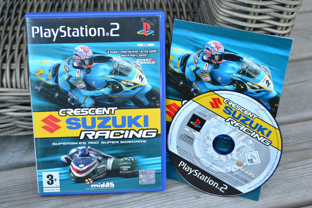 Crescent Suzuki Racing PS2 Playstation 2 Komplett Fint Skick