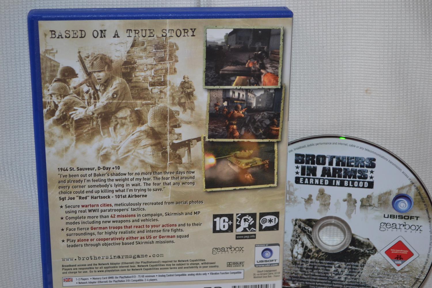 Brothers In Arms: Earned In Blood PS2 Playstation 2 (Utan Manual) Fint Skick