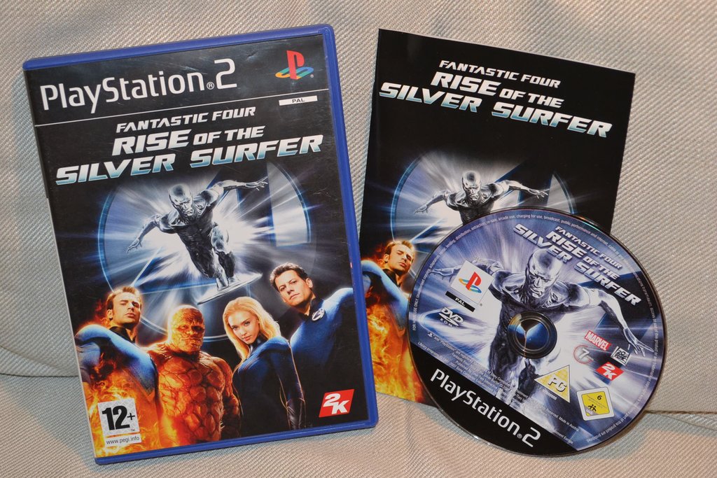 Fantastic Four Rise of the Silver Surfer PS2 Playstation 2 Komplett Fint Skick