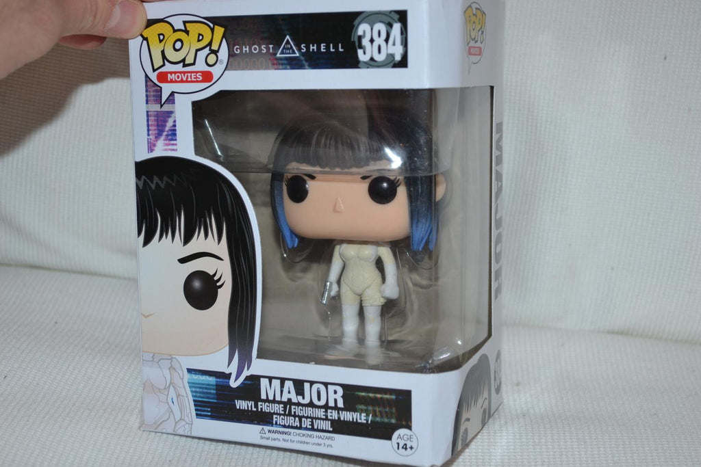 Major Tjej fr. Ghost in the Shell Sci-Fi Pop Figur Funko #384 9cm SKADAD FRP Ny
