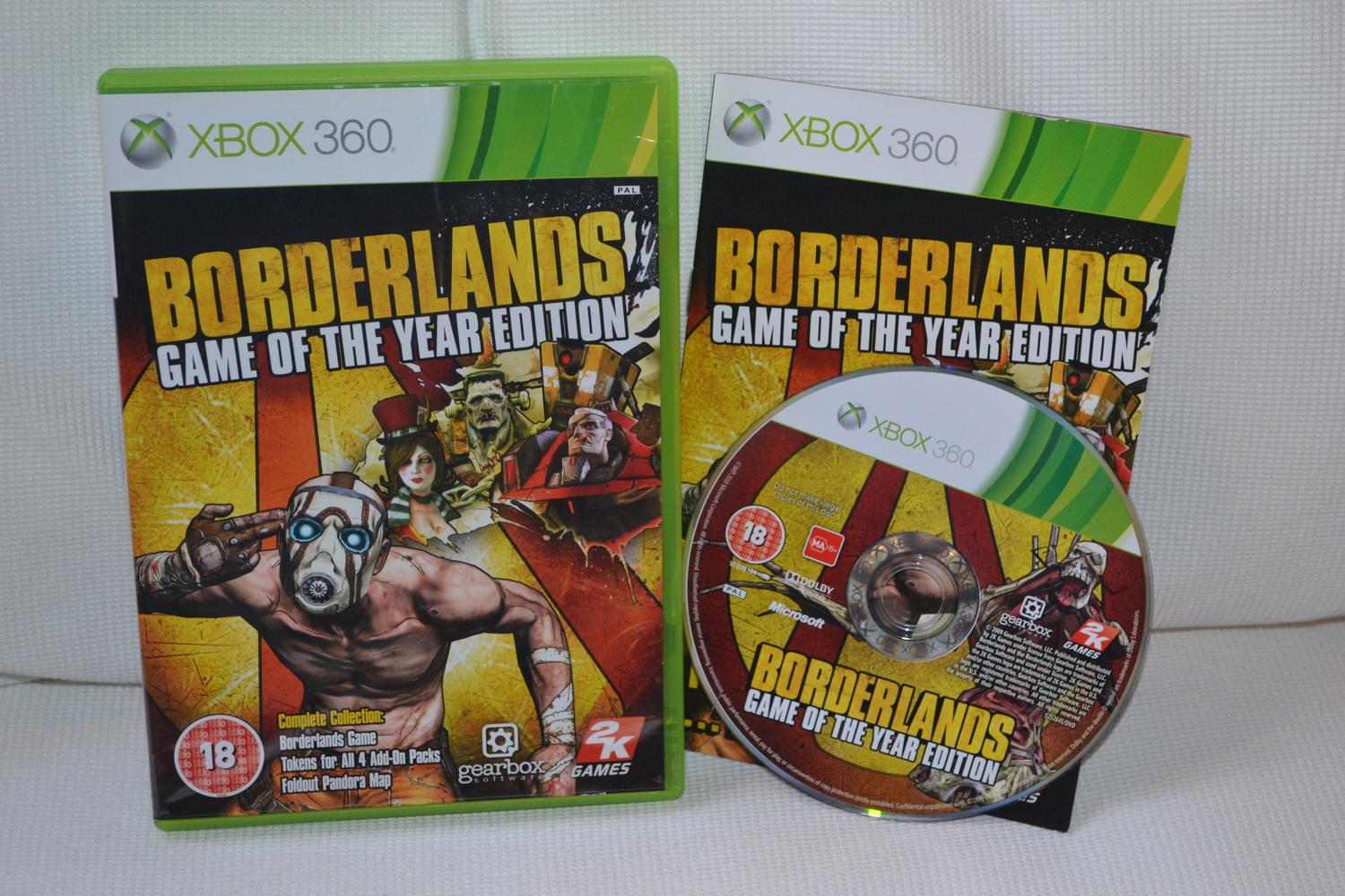 Borderlands: Game of the Year Edition Xbox 360 Komplett Fint Skick