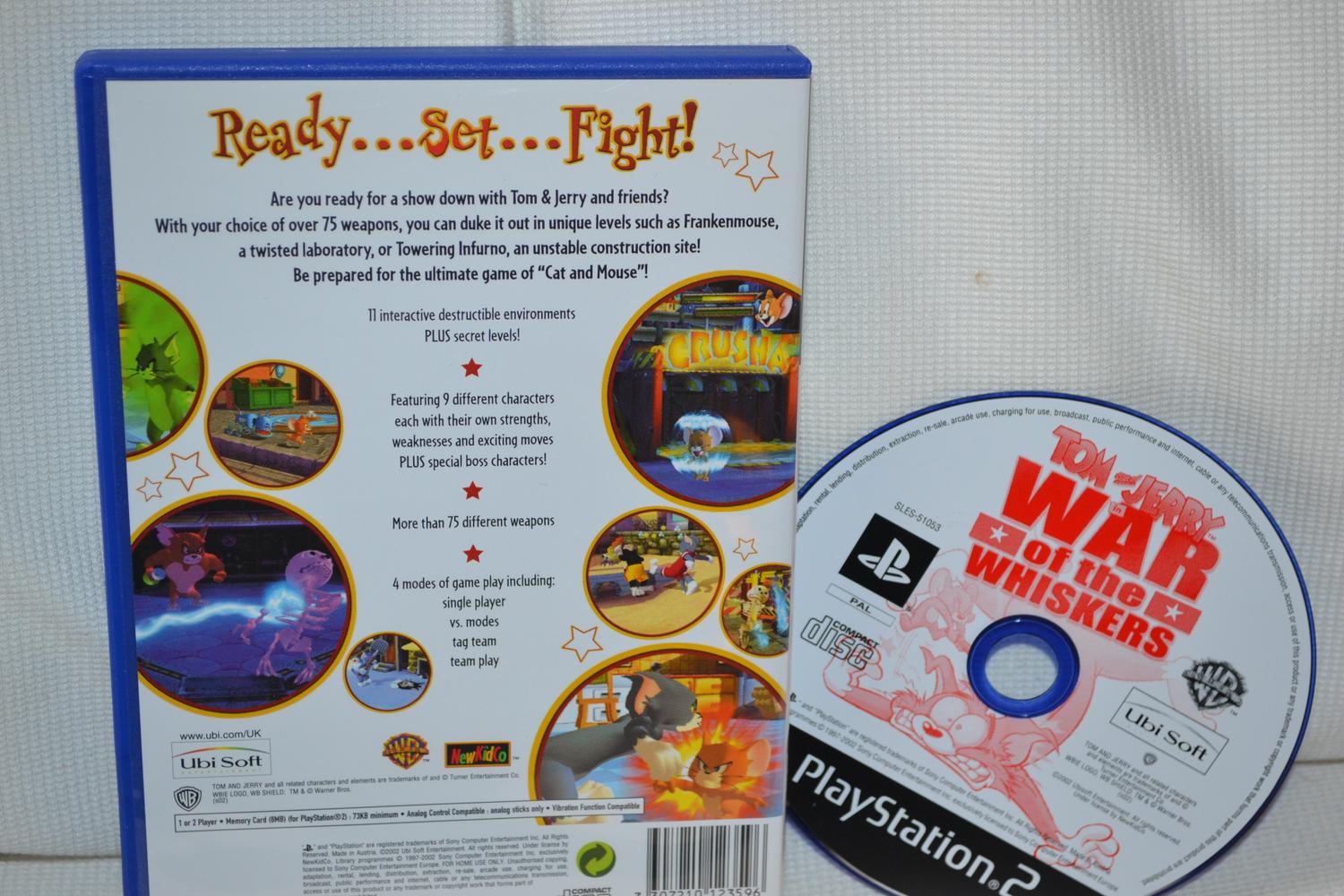 Tom & Jerry War of the Whiskers PS2 Playstation 2 (Utan manual) Fint Skick