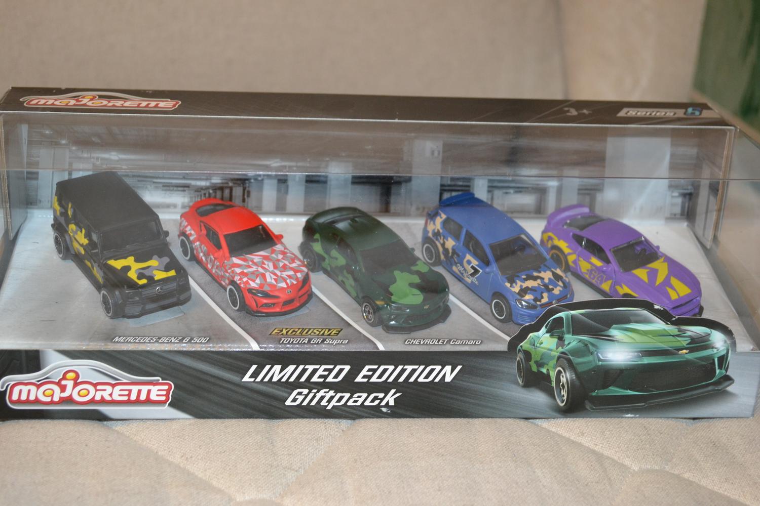 5st Fordon Mercedes-Benz G500 Toyota Supra 1:64 Majorette 7cm Ny