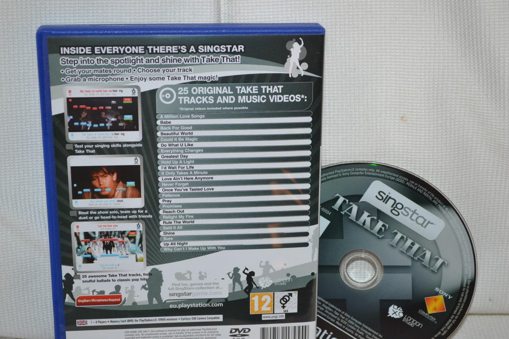 Singstar Take That PS2 Playstation 2 (Utan Manual) Fint Skick