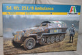 SD.Kfz 251/8 Ambulance 1:72 Italeri Plastbyggsats Fordon WW2 Tysk Ny