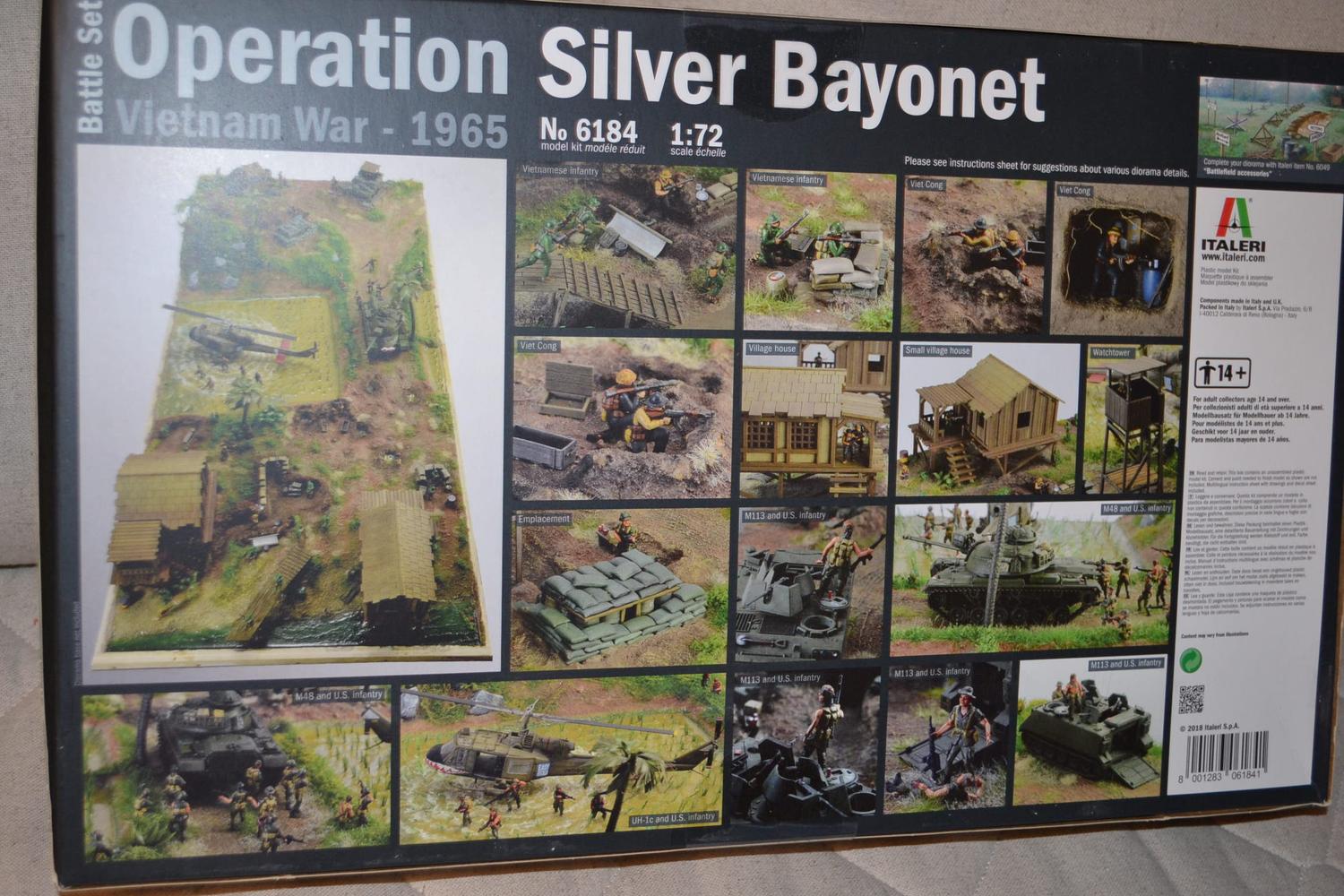 Vietnam War Operation Silver Bayonet 1:72 Italeri Stor Plastbyggsats Figurer Ny