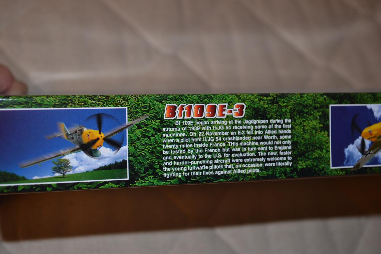 Messerschmitt BF109E-3 FIGHTER 1:72 HobbyBoss Plastbyggsats Flygplan Ny