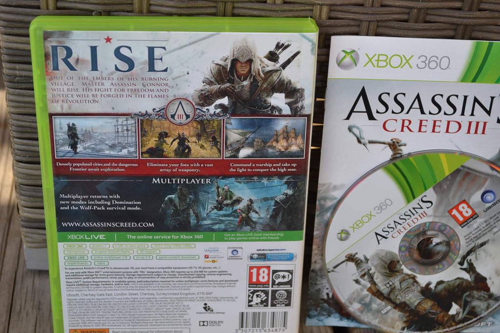 Assassin's Creed III 3 Xbox 360 Komplett Assassins Fint Skick