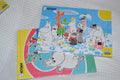 2st Pussel Mumin (Stående på Äng, Flygande Häftiga Färger) A5 21*15cm Ny
