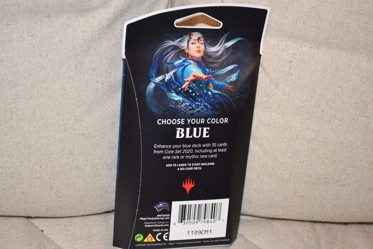 Blå Blue Theme Booster 2020 Core Set Magic the Gathering MTG Ny