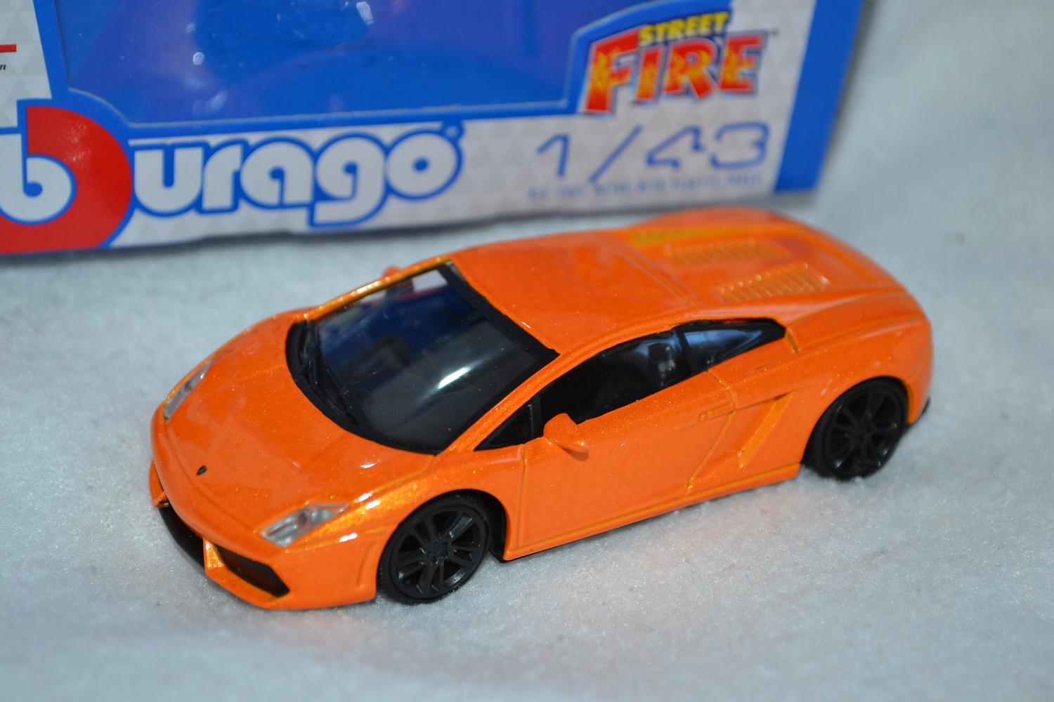 Lamborghini Gallardo LP Orange 1:43 Burago (Street Fire) 10cm Ny