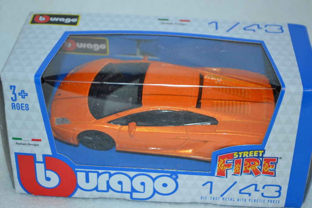 Lamborghini Gallardo LP Orange 1:43 Burago (Street Fire) 10cm Ny