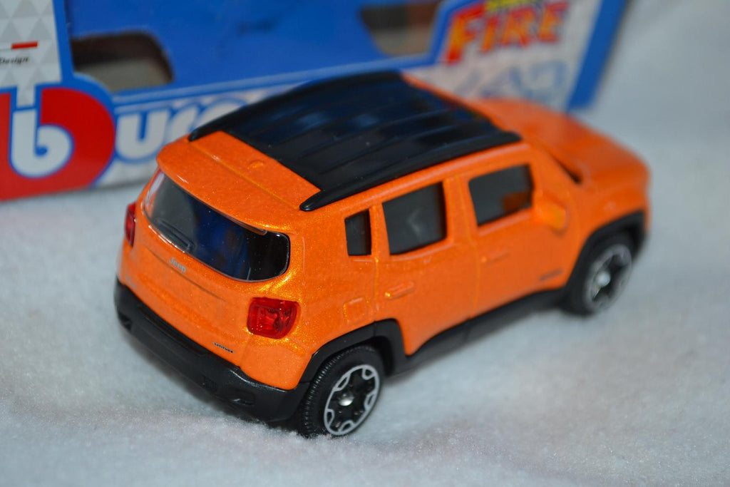 Jeep Renegade Orange 1:43 Burago (Street Fire) 10cm Ny