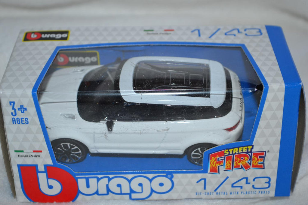 Land Rover LRX 2010 Vit 1:43 Burago (Street Fire) 10cm Ny