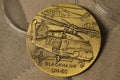 Blackhawk UH-60 Helikopter Mynt Brons USA Army 4cm Ny