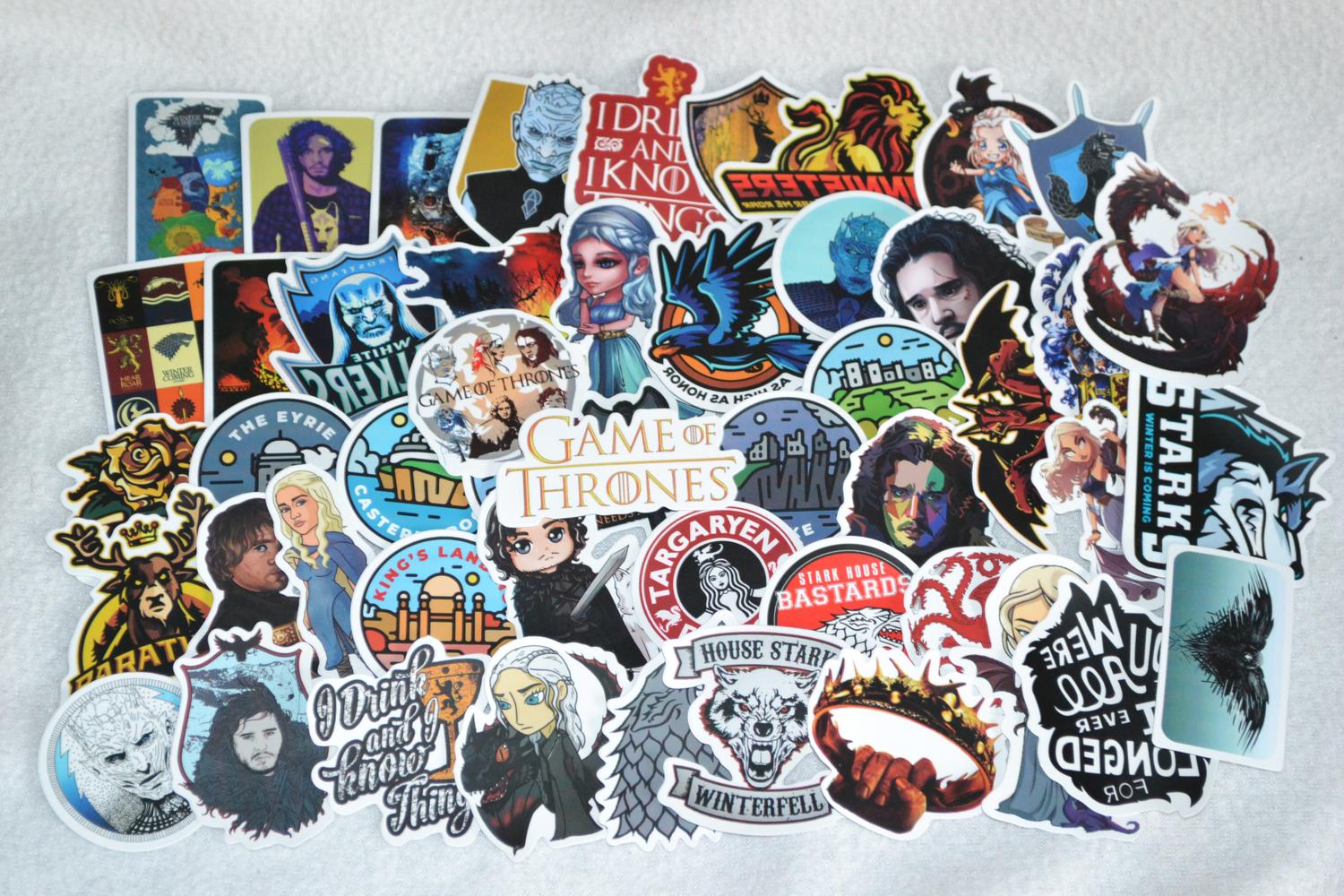 Game of Thrones Karaktärer 50st Klistermärken Stickers (Ca 7-4cm St) Ny
