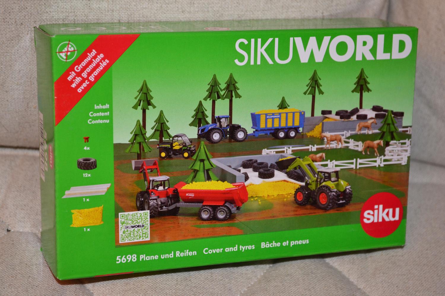 Överdrag m. Däck, Pellets 1:32 Siku World 5698 Ny