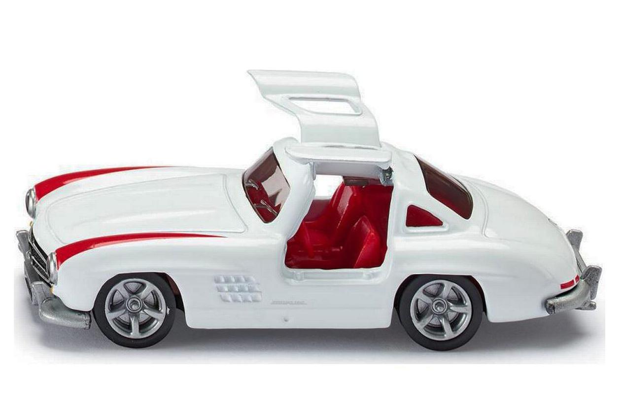 Mercedes 300 SL Måsvingar Vit 1:64 Siku 1470 8cm Ny