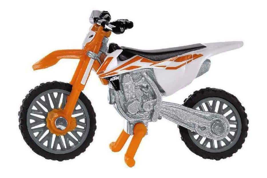 KTM SX-F 450 m. Klistermärken Motorcykel Cross 1:64 Siku 1391 5cm Ny