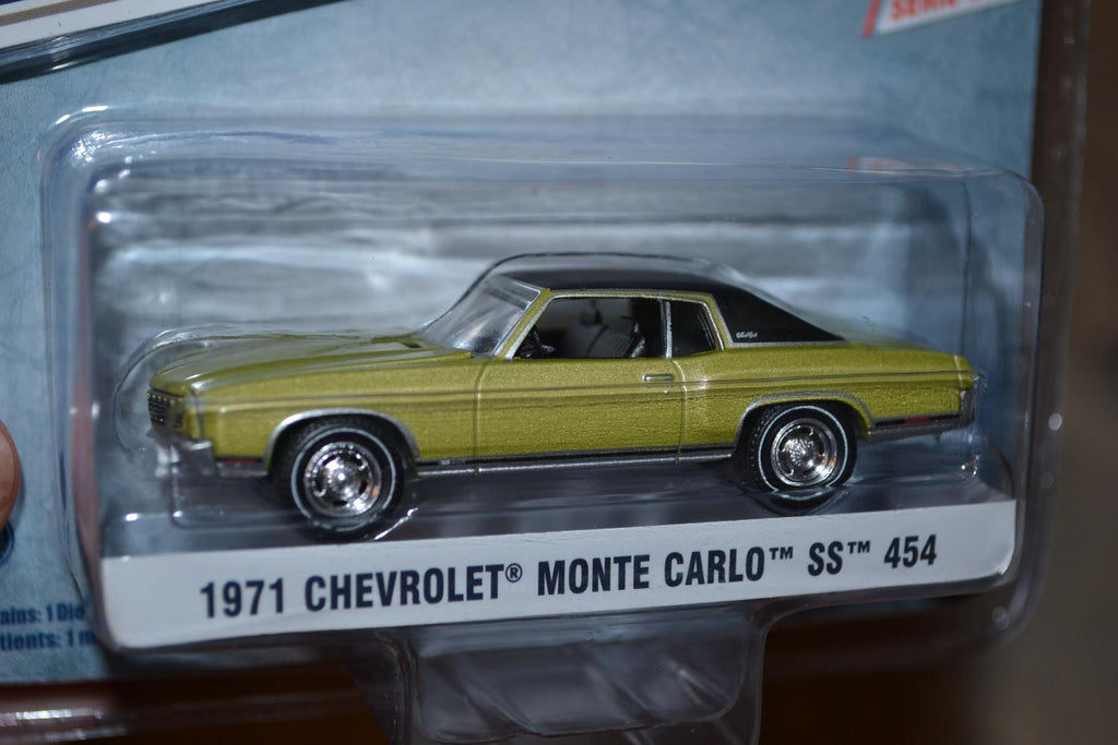 1971 Chevrolet Monte Carlo SS 454 1:64 Greenlight (Muscle Series 22) 7-8cm Ny