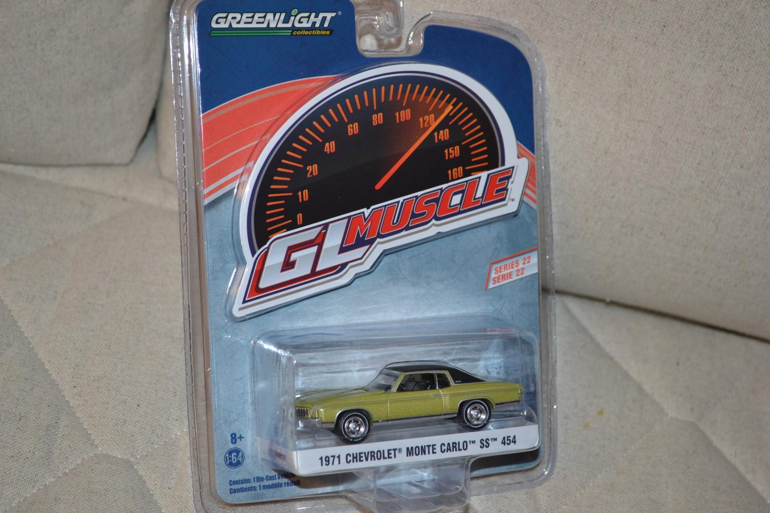 1971 Chevrolet Monte Carlo SS 454 1:64 Greenlight (Muscle Series 22) 7-8cm Ny