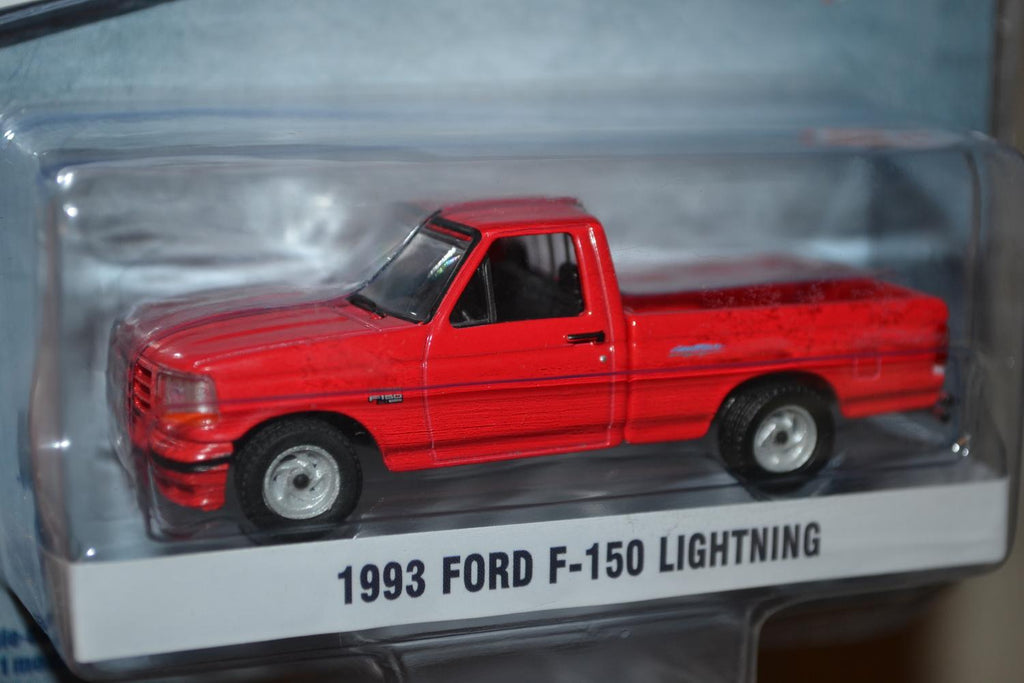 1993 Ford F-150 Lightning Röd Pickup 1:64 Greenlight (Muscle Series 22) 7-8cm Ny