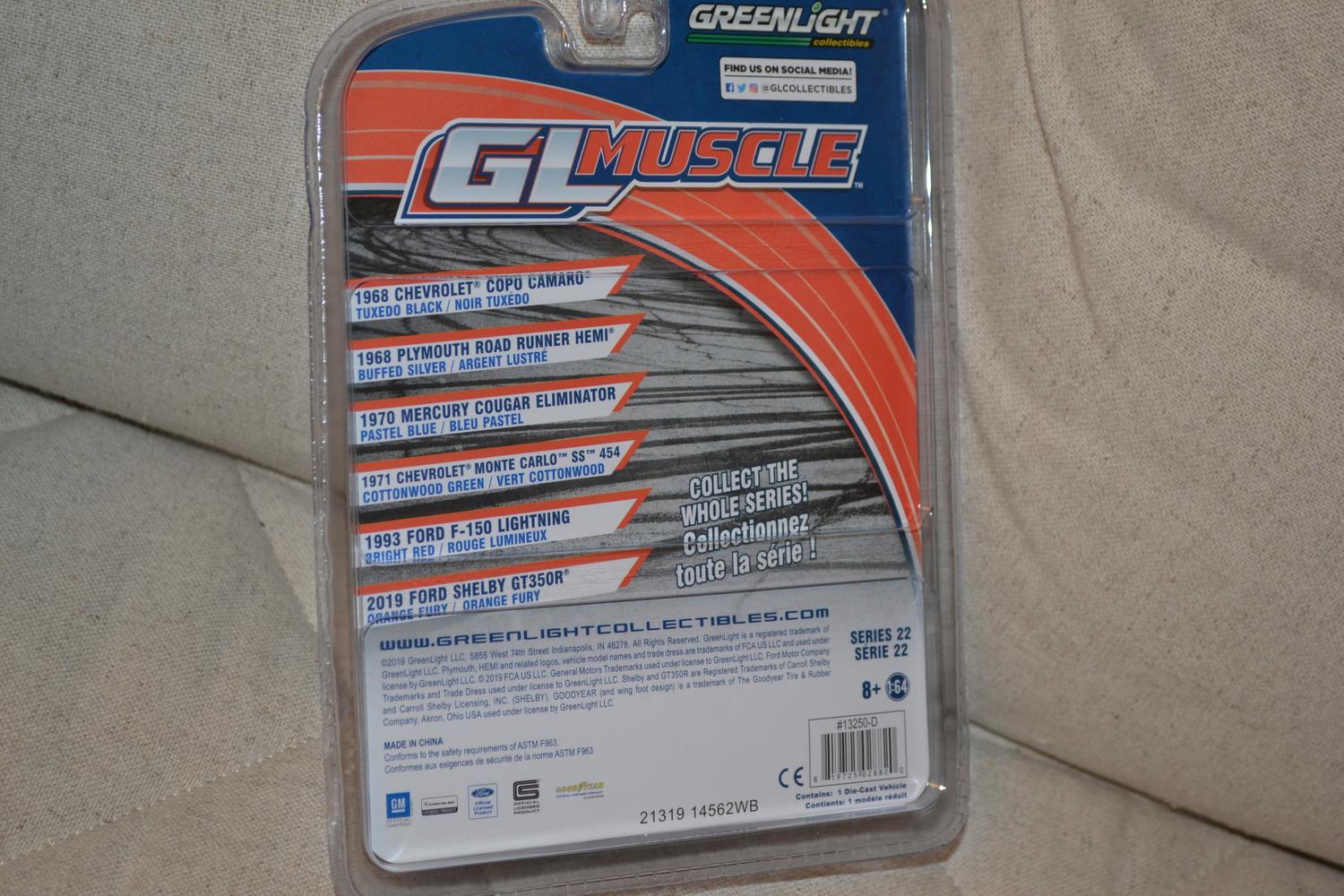 1993 Ford F-150 Lightning Röd Pickup 1:64 Greenlight (Muscle Series 22) 7-8cm Ny