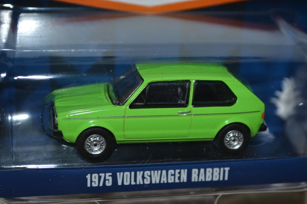 1975 Volkswagen Rabbit Grön VW 1:64 Greenlight (Club Vee-Dub #10) 6cm Ny