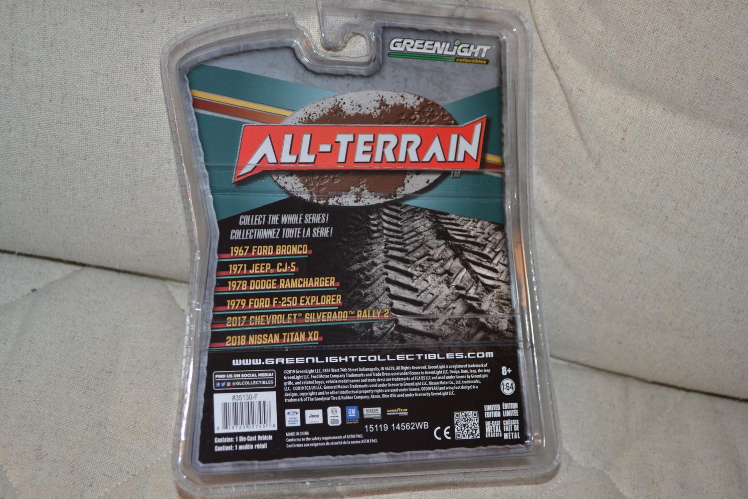 2017 Chevrolet Silverado Rally 2 1:64 Greenlight (All Terrain Series 8) Ny