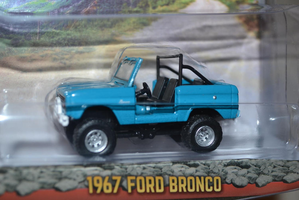 1967 Ford Bronco Blå 1:64 Greenlight (All Terrain Series 8) Ny