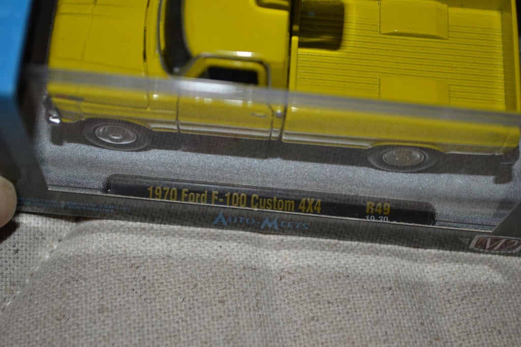 1970 Ford F-100 Custom 4x4 Lime 1:64 M2 (Auto-Meets 49) 8cm Ny