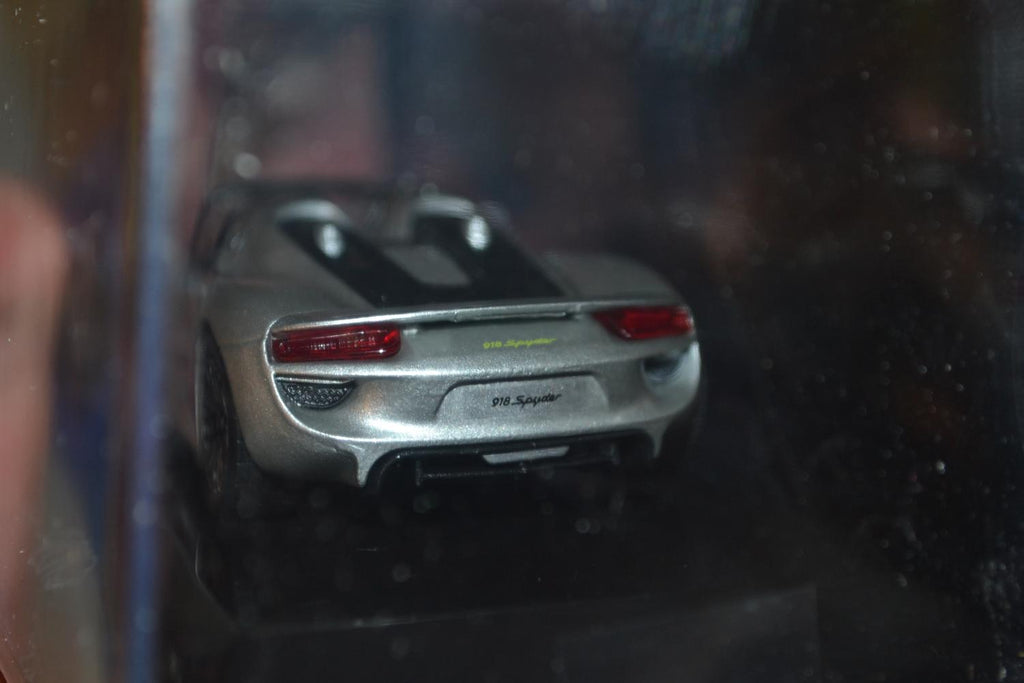 Porsche 918 Spyder Silver 1:43 DeAgostini 11cm Ny