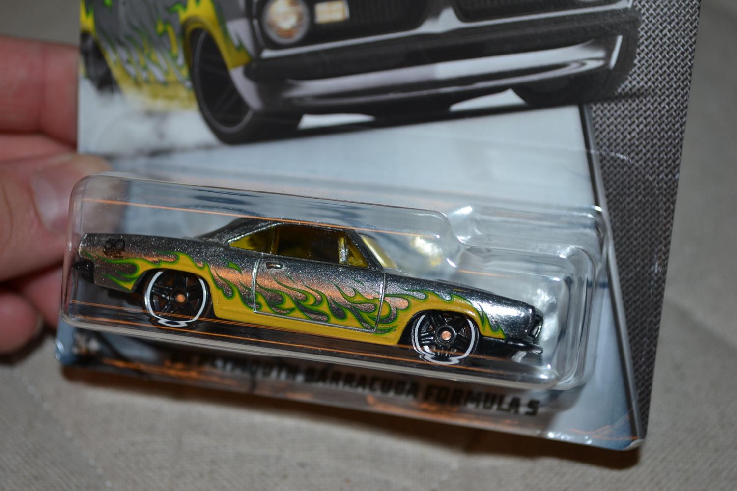 1968 Plymouth Barracuda Formula 5 1:64 Hot Wheels (50år Jubileum) 7cm Ny
