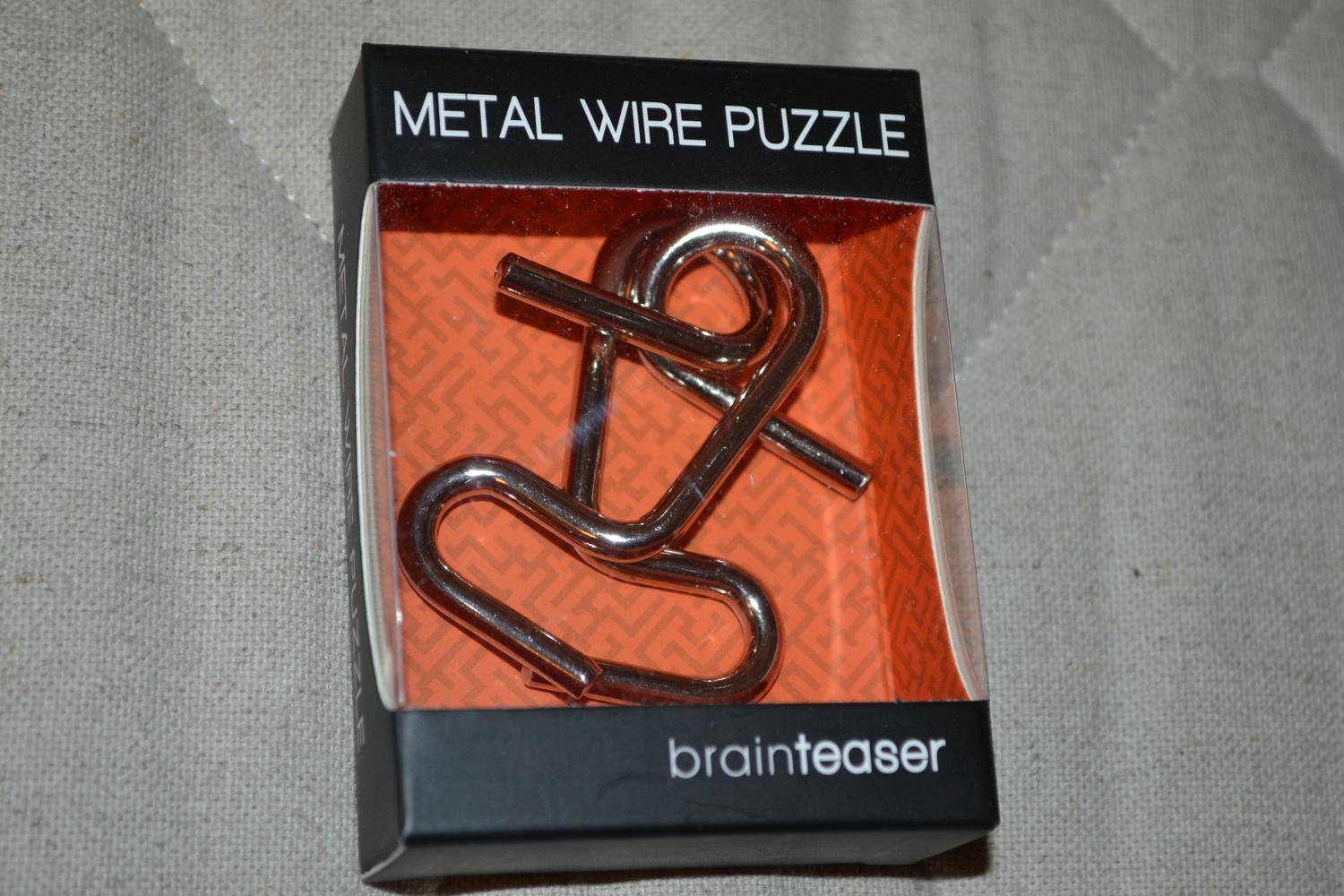 Stor och Liten Pussel Brainteaser 8cm (Röd) Ny