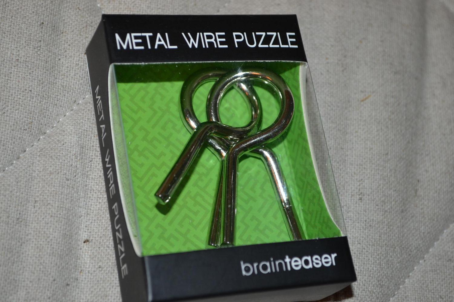 Klämmor Pussel Brainteaser 8cm (Grön) Ny