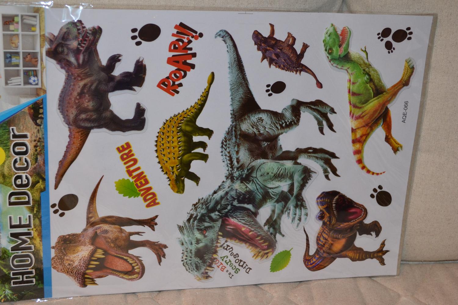 Tyrannosaurus Rex Dinosaurier Nr 4 Stora Klistermärken 2-28cm (3D Effekt) Ny