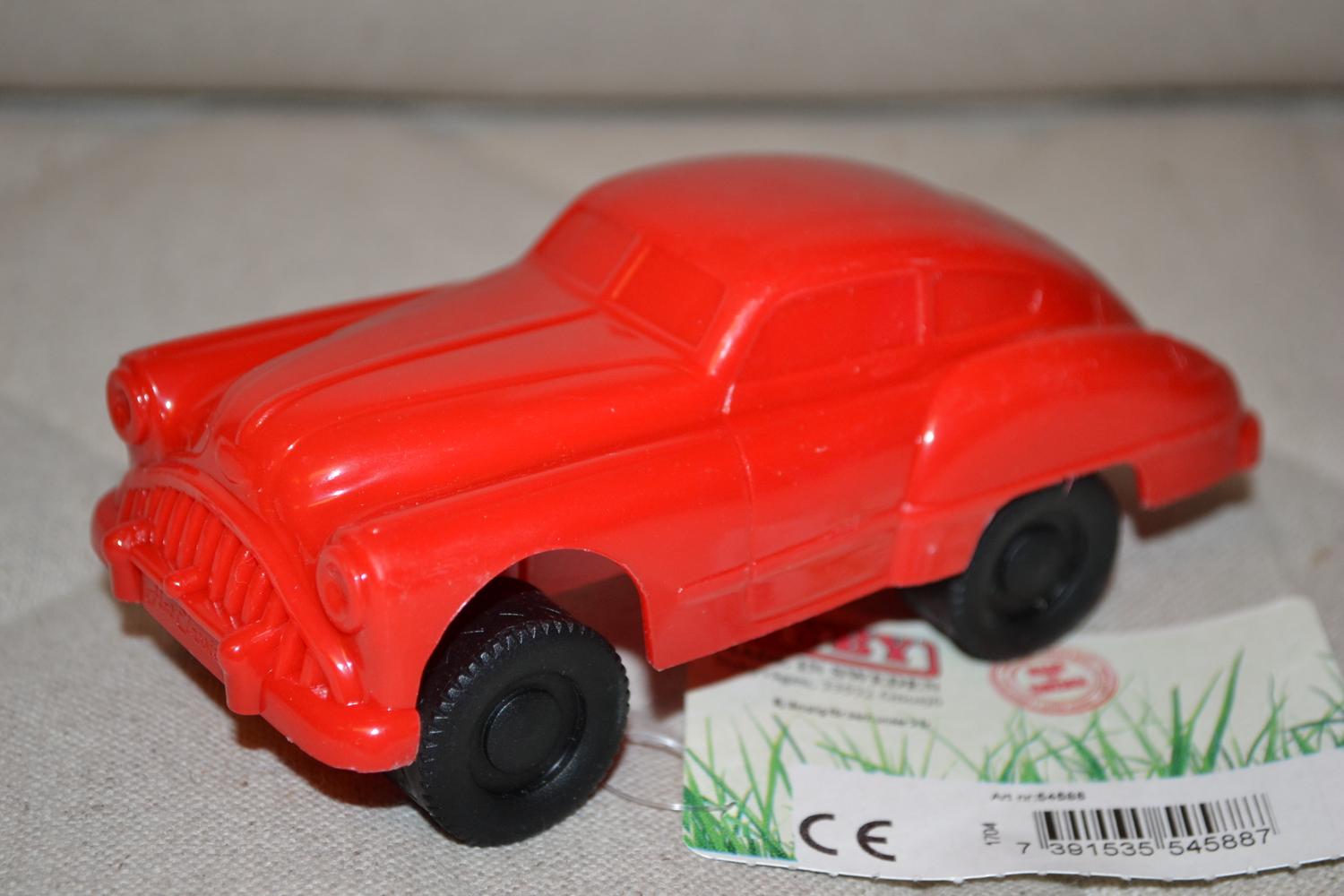 Buick 1948 Röd 13cm Combiplay Alby Nyby Sweden Plast Ny