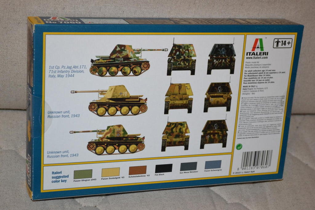 Sd.Kfz 139 Panzerjäger Marder III 1:72 Italeri 7060 Pansarvagn Ny