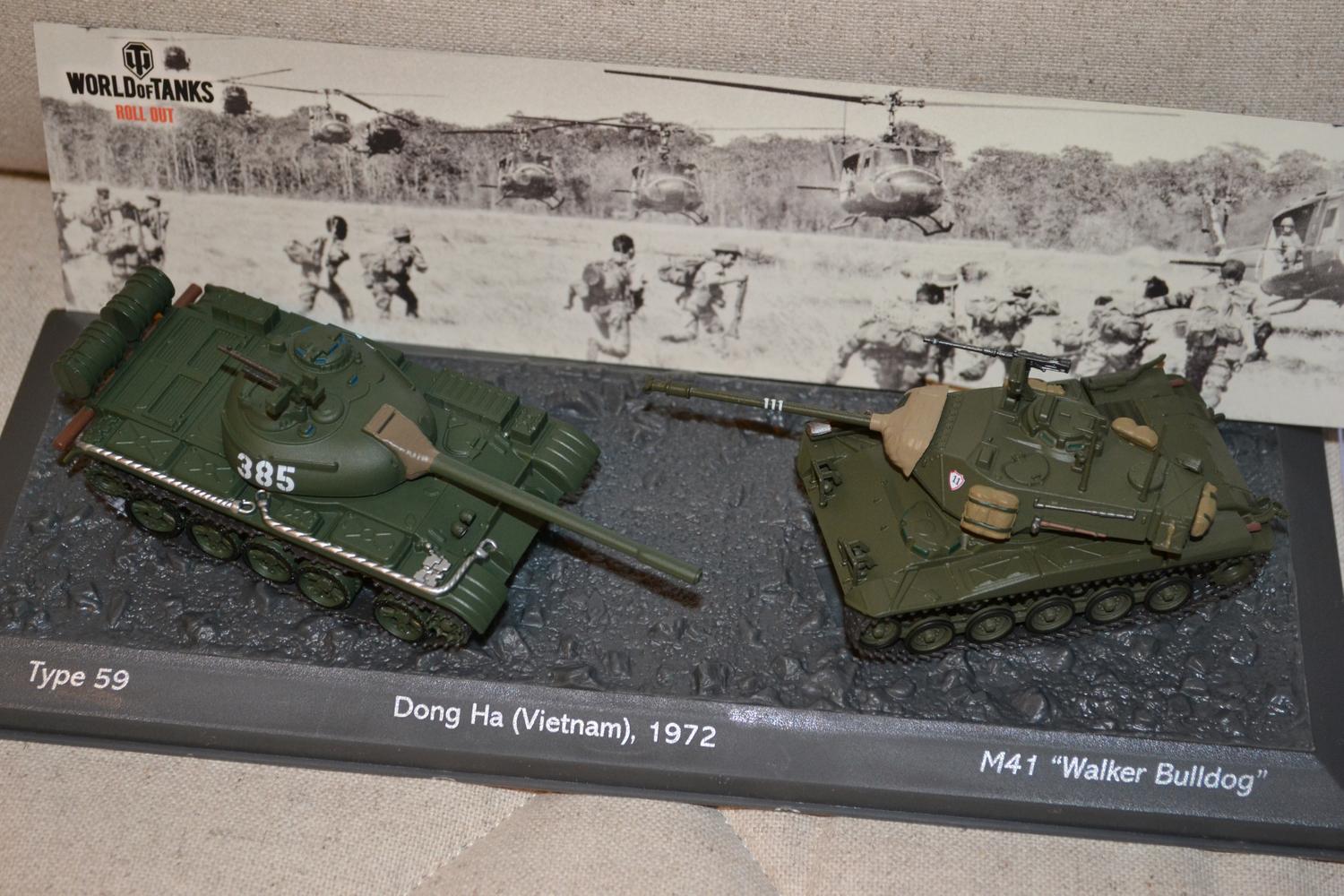 2st Pansarvagnar Vietnam Type 59 vs M41 "Walker 1:72 Deagostini 10-14cm Ny
