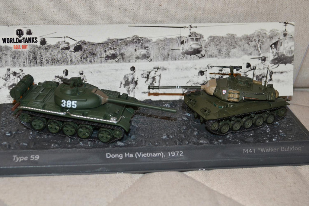 2st Pansarvagnar Vietnam Type 59 vs M41 "Walker 1:72 Deagostini 10-14cm Ny