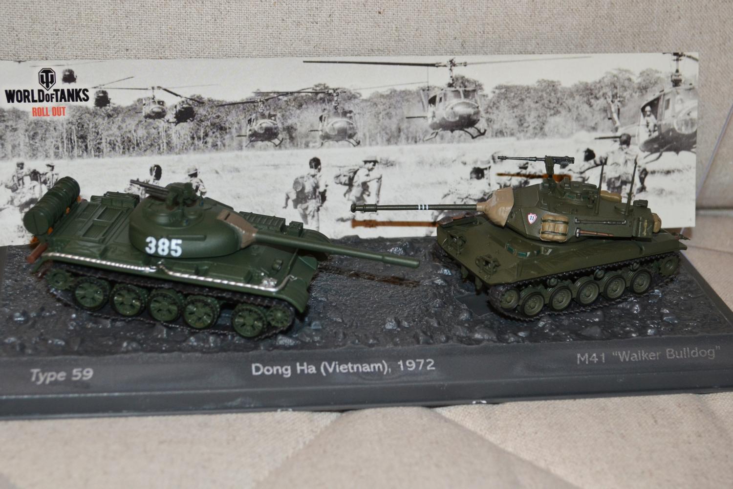 2st Pansarvagnar Vietnam Type 59 vs M41 "Walker 1:72 Deagostini 10-14cm Ny