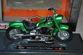 2000 FLSTF Street Stalker Grön Harley-Davidson 1:18 Maisto (Series 37) 12cm Ny