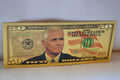 Mike Pence 50 Dollar USA Sedel Guldplätering 15,5*6,5cm Ny