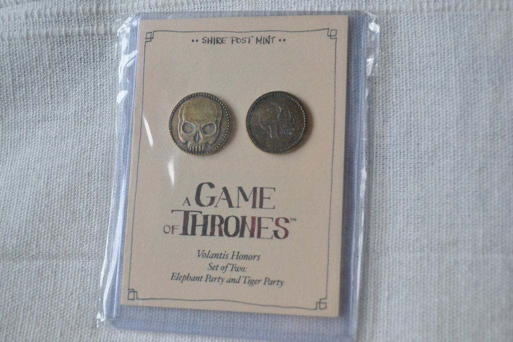 2st Mynt Volantis Honors (Elefant & Tiger-Partiet) Game of Thrones 2cm Ny