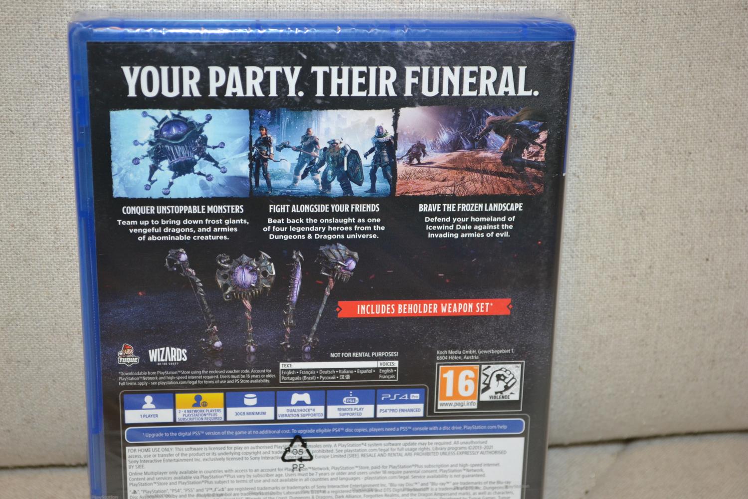 Dungeons & Dragons Dark Alliance Day One Edition PS4 PS5 Playstation 4 5 Ny