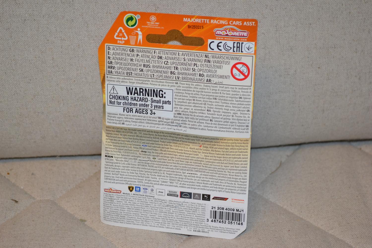 Land Rover Defender 110 Vit/Röd/Blå 1:64 Majorette 8cm Ny