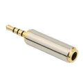 2,5mm ha till 3,5mm ho Konverterare Ljud Stereo Guld Plätera